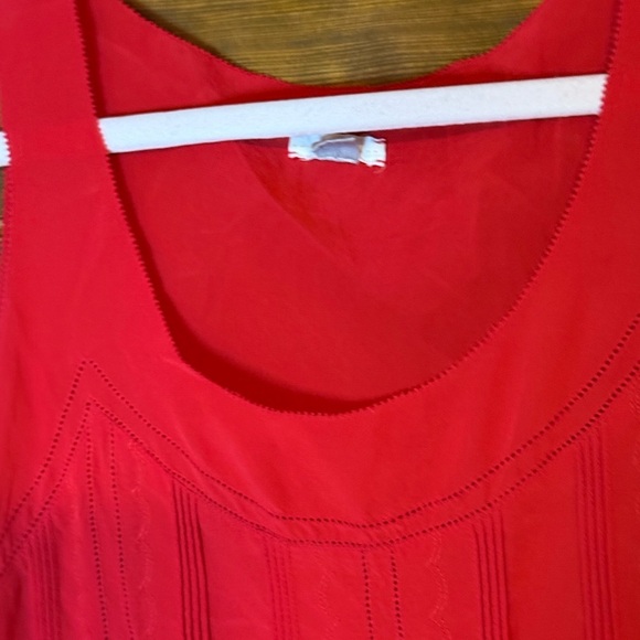 Vintage fossil 100% silk tank size XSmall EUC - Picture 4 of 5